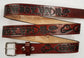 Embossed Leather Belt 1 1/2" Cowboy Up