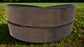 Plain Leather Belt 1 1/2" Wide Antique Brass Hardware