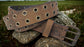 Leather Belt Double Hole With Antique Brass Buckle and Grommets 1 3/4" Wide