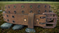 Leather Belt Double Hole With Antique Copper Buckle and Grommets 1 1/4" Wide
