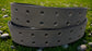Plain Leather Belt Double Hole 1 1/2" Wide Antique Copper Hardware
