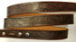 Embossed Leather Belt 1 1/2" Wildlife Eagle Armadillo