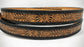 Embossed Leather Belt 1 1/2" Floral Rope