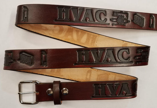 Embossed Leather Belt 1 1/2" HVAC