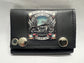 Leather Chain Wallet - Wind In My Hair Life On 2 Wheels Bugs In My Teeth