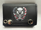 Leather Chain Wallet - Military Cross Eagle Flag