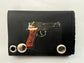Leather Chain Wallet - Gun