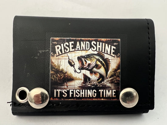 Leather Chain Wallet - Rise And Shine It&