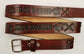 Embossed Leather Belt 1 1/2" Iron Worker