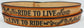 Embossed Leather Belt 1 1/2" Live To Ride Ride To Live - 2 Tone Color