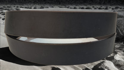 Plain Leather Belt 1 1/2" Wide Antique Nickel Hardware