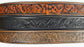 Embossed Leather Belt 1 1/2" African Wildlife