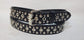Leather Belt With  Grommets and Studs 1 1/2" Wide