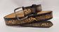 Embossed Leather Belt 1 1/2" Wide South Western 2 TC