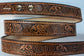 Embossed Leather Belt 1 1/2" Wide Southwest Design