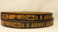Embossed Leather Belt 1 1/2" U.S.Army