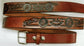 Embossed Leather Belt 1 1/2" U.S.Marine