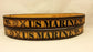 Embossed Leather Belt 1 1/2" U.S.Marine 2