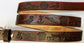 Embossed Leather Belt 1 1/2" U.S.Navy