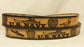 Embossed Leather Belt 1 1/2" U.S.Navy
