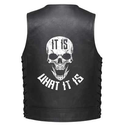 Leather Vest - It Is What It Is