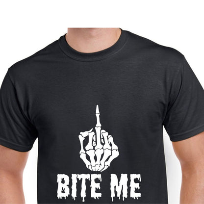 Short Sleeve T-Shirt - Bite Me Middle Finger