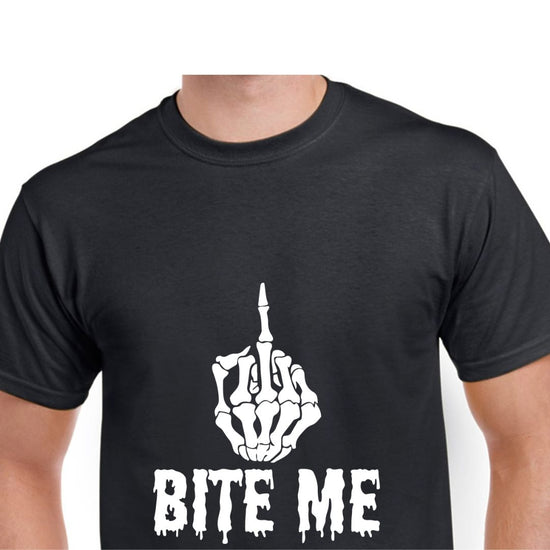Short Sleeve T-Shirt - Bite Me Middle Finger