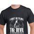 Winged hooded figure holding a gun, with the text &