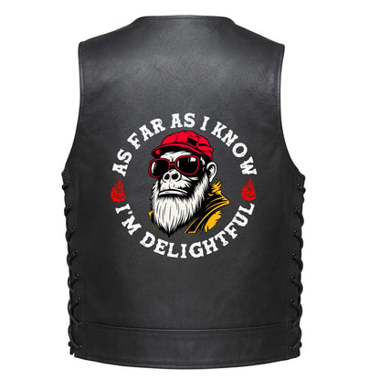 Leather Vest - As Far As I Know I&