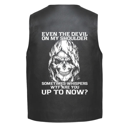 A skull in a Hoodie and bold white text that reads, &