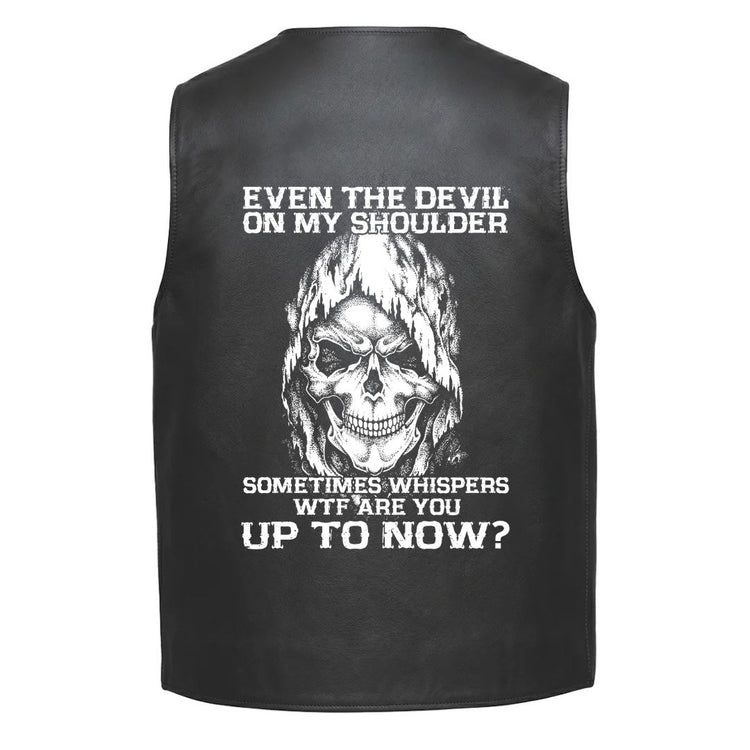 A skull in a Hoodie and bold white text that reads, &