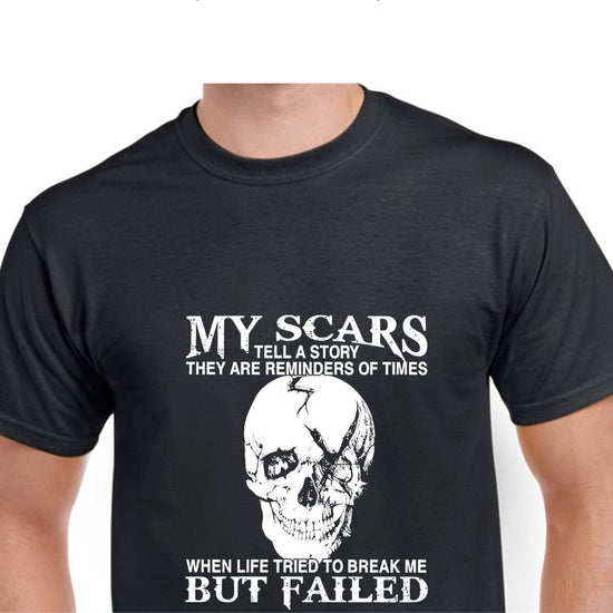 Short Sleeve T-Shirt -My Scars Tell A Story