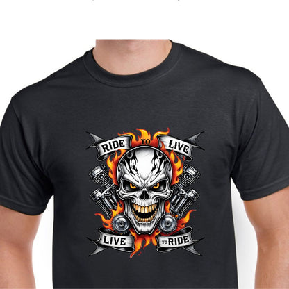 Short Sleeve T-Shirt - Ride To Live Live To Ride
