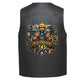 Leather Vest - Electrician Emblem