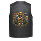 Leather Vest - Mason Tradesman Emblem