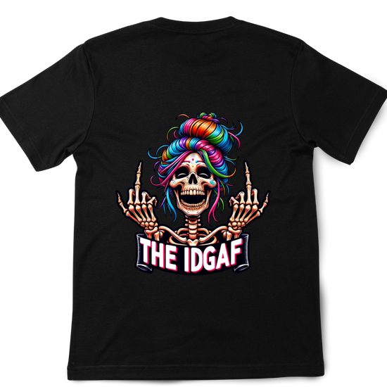 Short Sleeve T-Shirt - The IDGAF Middle Finger Lady