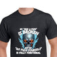 Short Sleeve T-Shirt - My give a fuck is broken-Blue