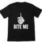 Short Sleeve T-Shirt - Bite Me Middle Finger