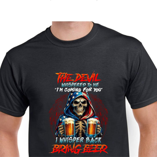 Short Sleeve T-Shirt -The Devil Whispered To Me