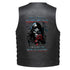 A gothic grim reaper graphic with a skull hood red rose and distressed text that reads &