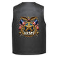 Leather Vest - Army. Emblem