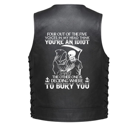 The grim reaper and a humorous quote, 
Four Out Of The Five Voices In My Head Think You&