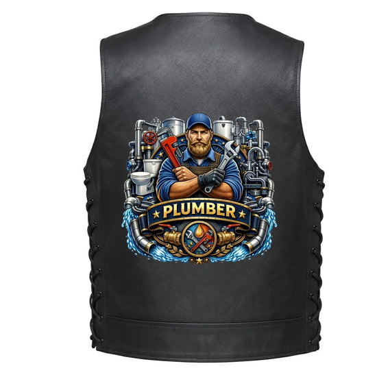 Leather Vest - Plumber