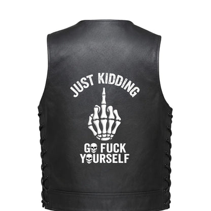 A skeleton hand giving the middle finger with the text &