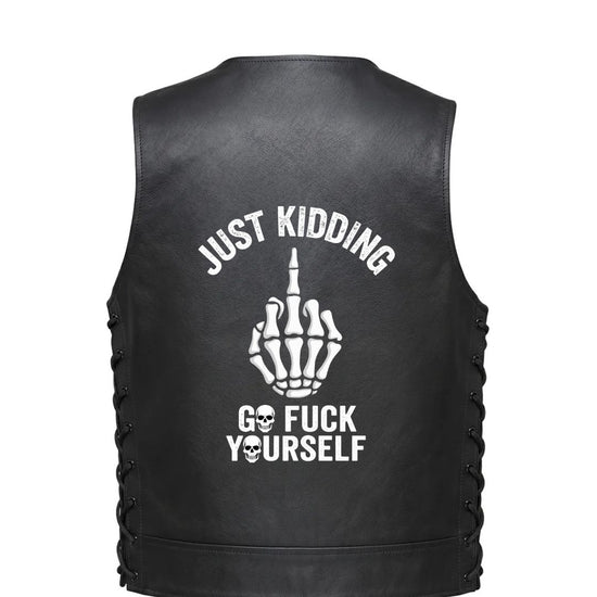 A skeleton hand giving the middle finger with the text &