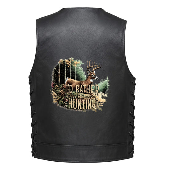 Leather Vest - Deer Hunting I&