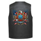 Leather Vest - EMS/Firefighter Eagle and Rescue Emblem