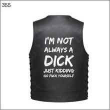 Leather Vest - "I&