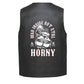 Leather Vest - "Dead Inside but Still Horny" Reaper Design