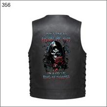 Leather Vest - "A Special Kind of Twisted" Grim Reaper Design